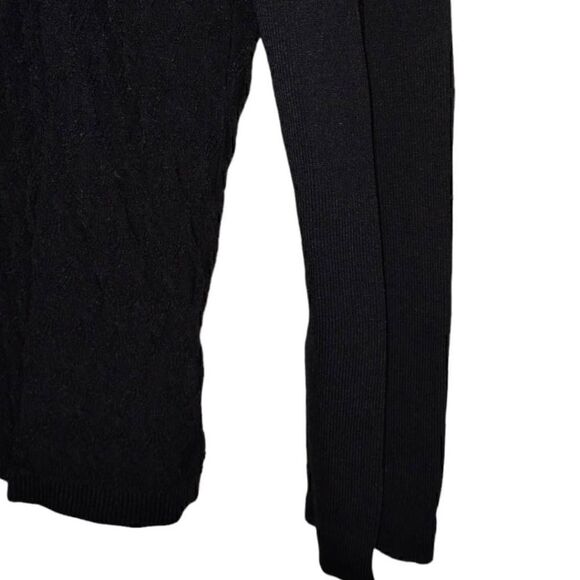 Emma James Womens Sweater Sz Small Black Textured Knit Button Cardigan Vtg - Picture 6 of 10